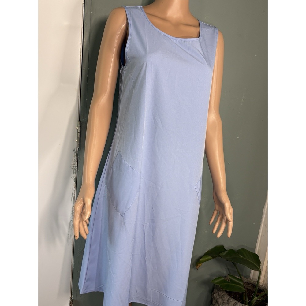 Baby Blue Light Dress With Pockets